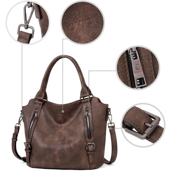 Stylish Multi-Pocket Tote Handbag for Women - Adjustable Strap & Water-Resistant - Picture 6 of 7